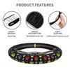 Colorful Legs Pattern Universal Steering Wheel Cover For Suv Dog Leg Soft Car Steering Wheel Cover Protector 15 Inch Car Accessories J220808