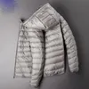 Men's Down Parkas Brand Winter Warm Waterproof Jacket Autumn Hooded s Fashion Casual Slim Coat 220919