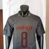 Louisville Football Jersey NCAA College Jack Plummer Lamar Jackson Jamari Thrash Kevin Coleman Isaac Guerendo Devin Neal Cam'ron Kelly Johnny Unitas Bridgewater