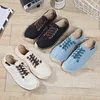 Klänning 2022 Canvas Män platt Casual Breattable Hemp Lazy Cool Young Man Shoes Clote Footwear Black Blue KA1494 0920