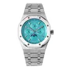 Roya1 0ak 26606 Reloj multifunción para hombre Mecánico automático Acero fino Súper luminoso Resistente al agua