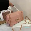 Borse da sera Driga Messenger per donna Borsa a tracolla di design di lusso Borse e borsetta con catene String of Pearls Casual