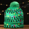 Home Autumn e Winter Fashion LED Light Knit Hat Party Party Warm Adult Ball Hat