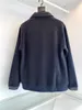 New style men's fleece jacket designer style shoulder slip lapel casual coat