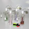 Glas-Aschefänger, 14 mm, Mini-Shisha-Glasbong, Wasserfänger, dicker, klarer Pyrex-Bubbler, Aschenfänger 90 Grad