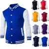 Vestes pour hommes Sweats à capuche pour hommes / garçon Veste de baseball Hommes Design de mode Vin Rouge Mens Slim Fit College Varsity Veste Hommes Harajuku Sweat 220919