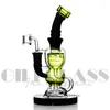 Hookahs Bongs de 8 polegadas Bongs Tubos de ￁gua Cabe￧a reta PERC 14MM MUNCIA FEMAN FEMAN GLONG BOND BOLE SHOPE DAB PLACES COM TACA