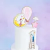 Fournitures de fête décoration de gâteau créative chaque mois pour regarder la carte mode anniversaire Double amour cuisson fête exotique