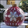 Decorações de Natal Festas Festivas Supplies Home Garden Bolas Árvore Decoração de Presente para PVC ao ar livre OT7ov