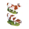 Festive Supplies Cow Resin Ornaments Figurines Bonsai Decorations For Living Room Courtyard