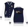 Herenjacks The Varsity Baseball Bomber Jacket Men Women Hip Hop Harajuku Boys Girls Single Breasted losse lagen