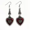 Dark Drop Earring Jewelry Blood Rose Heart Charms Oil Bat Gothic Earrings For Women's Retro Hanging Long Earings Eesthetic Hot