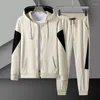 Set da corsa 2022 Abbigliamento sportivo da uomo Tuta da esterno Zipper Sportswear Autunno Giacca da jogging Pantalone Casual Tuta da uomo