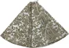 Decorazioni natalizie CT001A Sparkle Tree Skirt Gold 48 pollici Tappetino natalizio a doppio strato per feste