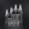 Empty Plastic Spray Bottle Makeup Perfume Atomizer Container 10ml-150ml with White Or Black Cap