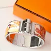 Enamel clic bangle for women charm bracelets 20mm middle size snap fastener orange bird 3WIS