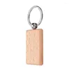 Party Favor 10st/Set Plain Wood Keyring KeyChain Charm Wood Key Ring KeyFob Pendant Gift for DIY Card Making Demolishments Scrap Booking