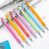 Metal ball Capacitive Screen Touch Stylus Luxury pen New design rubber-plastic sprayed Pencil laser engraving Pens for wedding gifts