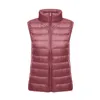 Womens Fashion Winter Ultra-Light Sports Down Jackets V￤st stor storlek Slim Short Women Waistcoat Gilet