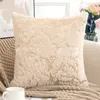 Garden Textile Golden Plush White Cushion 43x43 Dekorativ för soffa Heminredning Kuddfodral Gray Fur Cushion Cover4786262