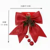 Christmas Decorations Large Tree Decoration Bow Pine Cone Ribbon Pendant For Ornaments Holiday Craft