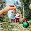 الزخارف المضحكة في عيد الميلاد سانتا كلوز في العام الذي لم نتمكن من تحمله في غاز 2022 جديد لشجرة عيد الميلاد شجرة معلقة