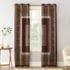 Curtain Western Cowboy Brown Curtains For Bedroom Living Room Luxury European