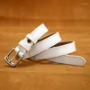 Belts Factory Direct Sales Lady Leather Belt Classic Versatile Cow Retro Spring Pin Buckle Trouser