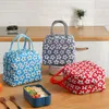 Dinnerware Sets Portable Lunch Bag Thermal Insulated Box Tote Cooler Handbag Bento Pouch Dinner Container School Storage