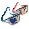 Fashion Women PVC Holographic Fanny Pack Bag Travel Hip Baser Laser Contains Chest Sports New Large Carty Packs J220705