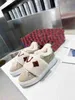 Designer Thermal Boots Lacked Canvas Sneakers Black Beige M￤rke Fluffiga Shearling Boots 2022 Nya justerbara spetsboxstorlekar 35-41