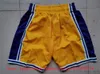 Shorts de basquete Anthony James Davis Clássico Hip Pop Calça de moletom com zíper Westbrook Schroder Beverley Nunn Toscano-Anderson Jones Short