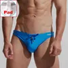 Herrbadkläder Push Up Men's Swimming Briefs desmiit badkläder gay sexig baddräkt för män baddräkt strand slitage penis pad baddräkt j220913