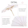 Pure white paper wedding party photographic decoration theatrical performance prop umbrella JJLB15583