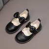 Zapatillas de deporte primavera otoño niños bebé Bowknot princesa zapatos de cuero para niños niñas 220920