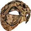 Punk-Stil venezianische Maske Helm mechanische Männer Steampunk Phantom der Oper Halloween Cosplay Party Kostüm Gesichtsmasken