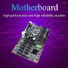 Moderbrädor B250 BTC Mining Motherboard Kit 12 GPU LGA1151 med DDR4 8GB 2133MHz RAM SATA -kort för grafik ETH Miner