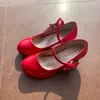 Tênis Bekamille Sapatos de couro para meninas outono sandálias Bowtie Crianças de salto alto Princesa doce para SZ107 220920