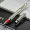 Promotion Silver Black Magnetic Fountain Pen Administrative Office Stationery Fashion M NIB Écriture Ball Pen for Business Gift3928051