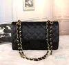 2022 Classic Flap Designers Brand Bag Caviar Grain Cowhide Leather Fashion Handbag Women's Wallet Golden Chain Shoulder Bags Cross Body