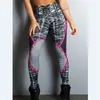 Women Leggingi 3d List drukowane kobiety fitness chude wysoka tła elastyczna push upnie nej do nóg spodni Leggins 220919