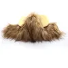 Vêtements de chien halloween animal de compagnie drôle de lion wig small et moyen chiens chapeau coiffure transformation de chien