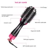 Hair Curlers Straighteners Straight/Curls One-Step Hair Dryer Volumizer Roller Electric Hot Air Curling Tangle Detangling Comb Blow Dryer Hot Air Brush T220916