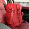 Christopher Mens Designer Style plecak portfel zaćmienia Odwrotność dużych pojemności Trendowa torebki torebki podróżne na płótnie skórzane pojemniki biznesowe