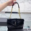 Plush Handbags Shoulder Bag Fashion Chain Leather Envelope Clutch Bags Metal Hardware Letter Magnetic Buckle Cross Body Wallet Flap Messenger Cell Phone Purse