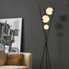 Bordslampor nordiska post-moderna golvlampa 3D-tryckmåne LED armaturer för vardagsrum sovrummet sovrum hem enkla dekor stående lampor