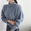 Pulls pour femmes Mode Femme Pulls Vêtements d'extérieur pour femmes Pull à col roulé blanc Automne et hiver Pull en laine Pull ample Top ZY6144 220920