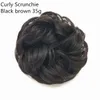 Niechlujne syntetyczna bułka do włosów Scrunky Donut Wavy Updo Elastic Scrunchie Easy Bun Updos for Women Kids