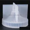 Moldes Diy Crystal Epoxy Resin Mod Round Stripe Storage Mold Sile para 20211230 T2 Drop Deliver