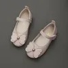 Sneakers Children Leather Shoes Cartoon Somfortable Soft soled Kids Little Girl Princess Single Pink 3 11Years Old 220920